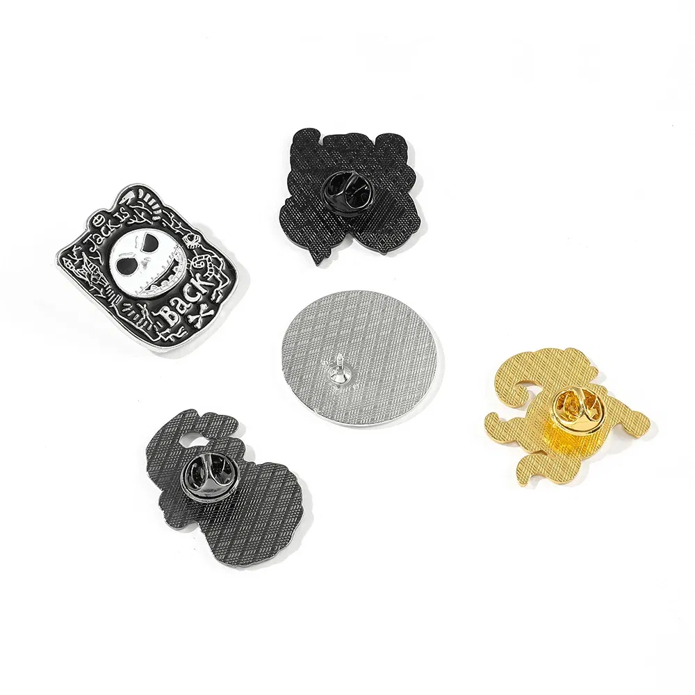 Metal color: Blue, Ships From: CHINA - Disney The Nightmare Before Christmas Enamel Pin Cartoon Figure Sally Jack Skellington Metal Badge Brooch Kawaii Accessories