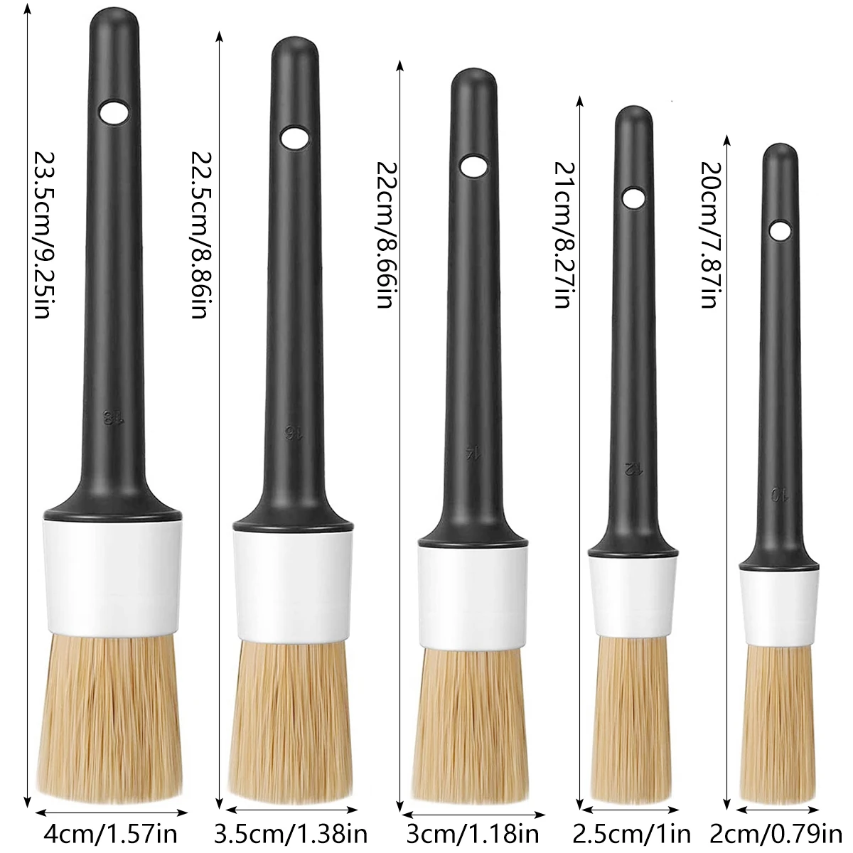 Color: Blue - Car Detailing Brush Set Car Cleaning Brushes Sponges Towels for Car Air Vents Rim Cleaning Dirt Dust Clean Tool Wash Accessories