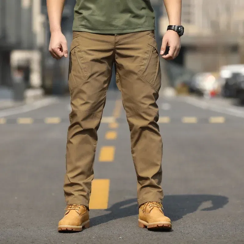 Color: Mint, Size: L - Archon X9 Tactical Pants Slim Fit Waterproof Camouflage Training Pants Spring Autumn Breathable Waterproof Overalls Loose Wear