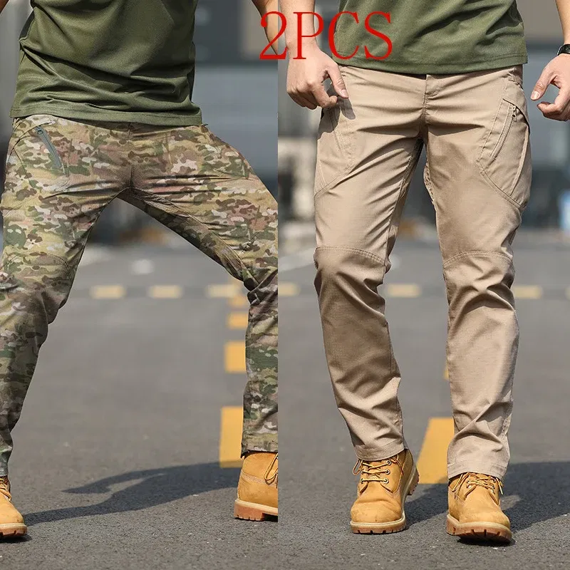 Color: Mint, Size: L - Archon X9 Tactical Pants Slim Fit Waterproof Camouflage Training Pants Spring Autumn Breathable Waterproof Overalls Loose Wear