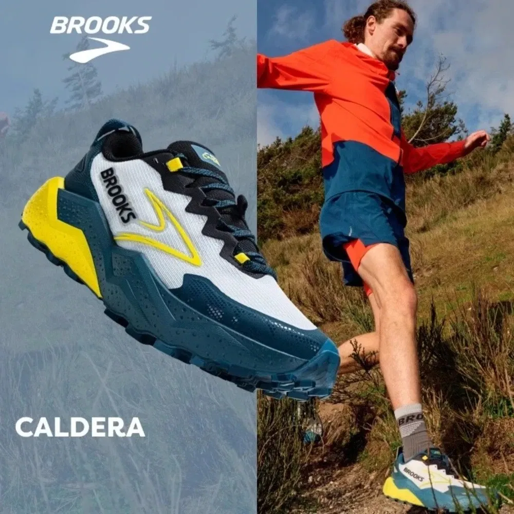 Color: Blue, Shoe Size: 45 - Brooks Men?™s Casual Sneakers Caldera 8 Ultra Trail Running Shoes Breathable Cushioned Long-term Training Sports Jogging Shoes