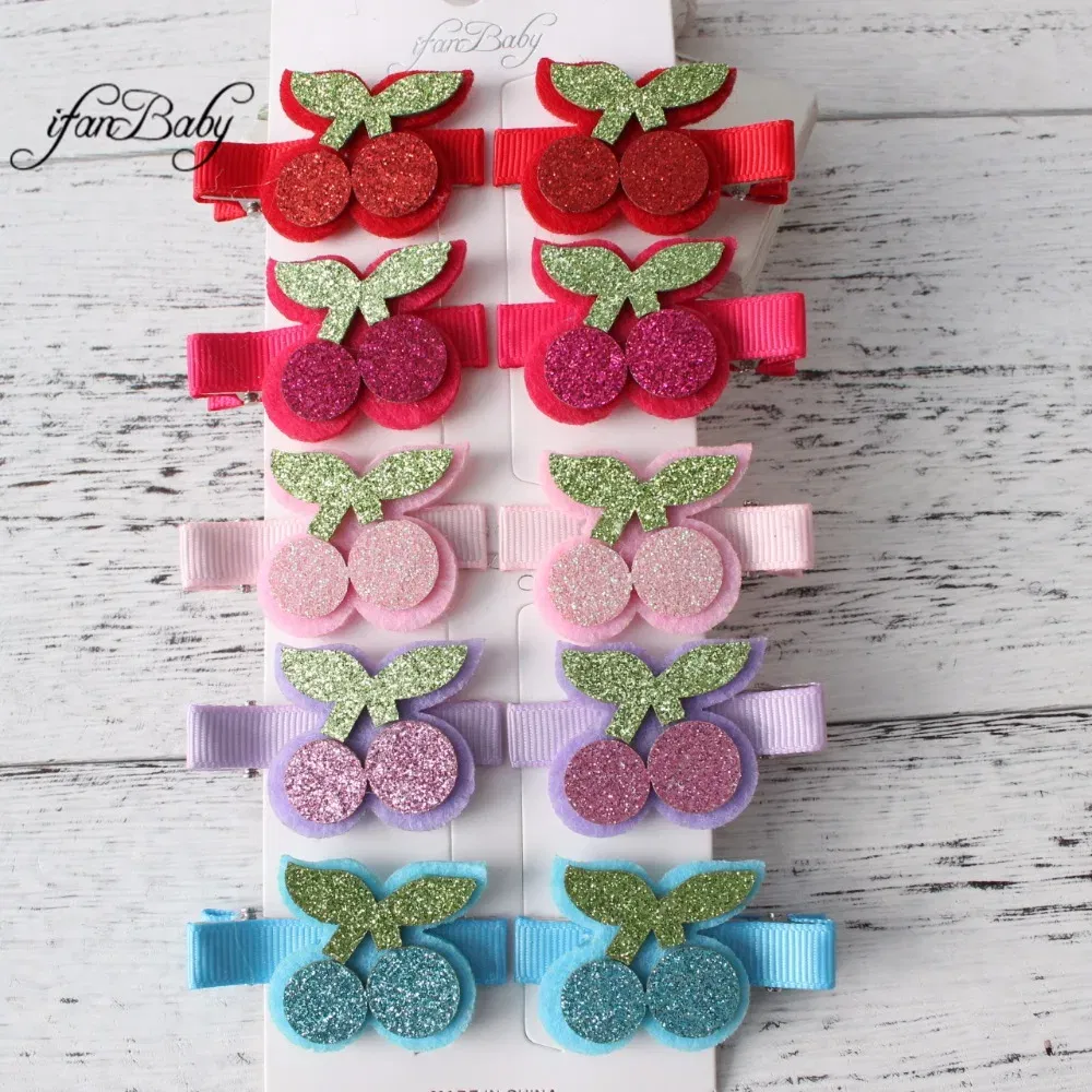 Color: Red - Girl Hair clips ,flower clips.Cute Children Accessories Hair pin