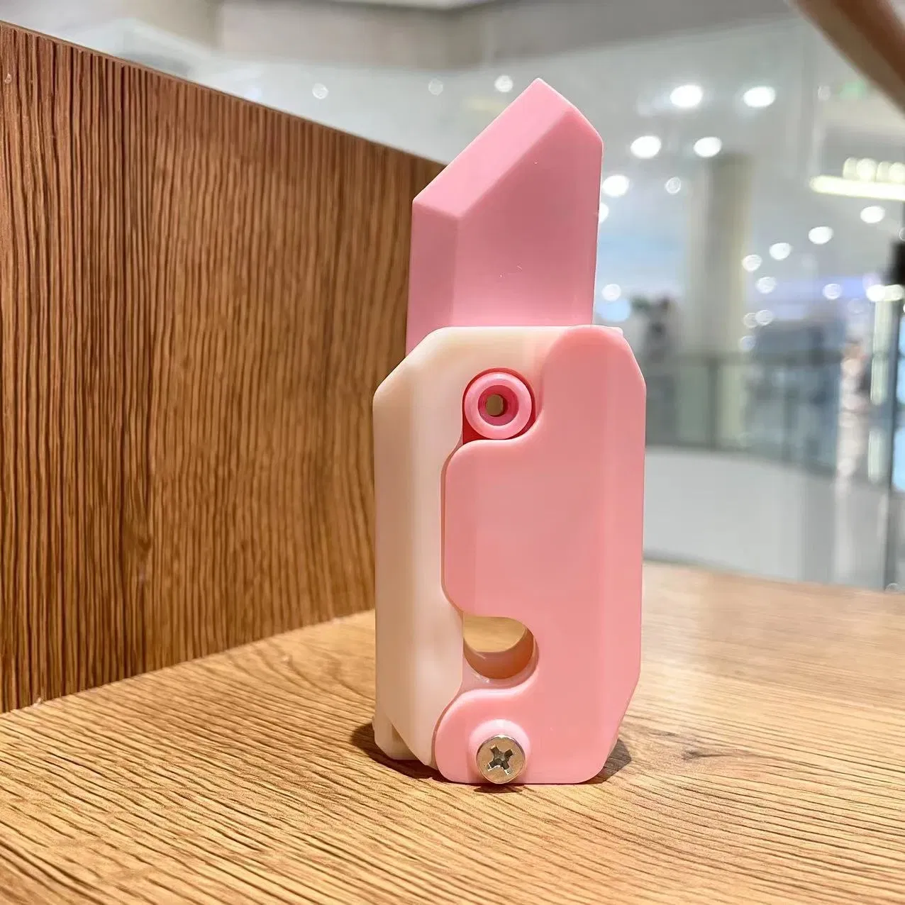 Color: Light Grey, Ships From: CHINA - Gravity Folding Claw Knife Radish Knife 3d Printing Gravity Knife Small Radish Knife Push Card Decompression Fidget Mini Toy