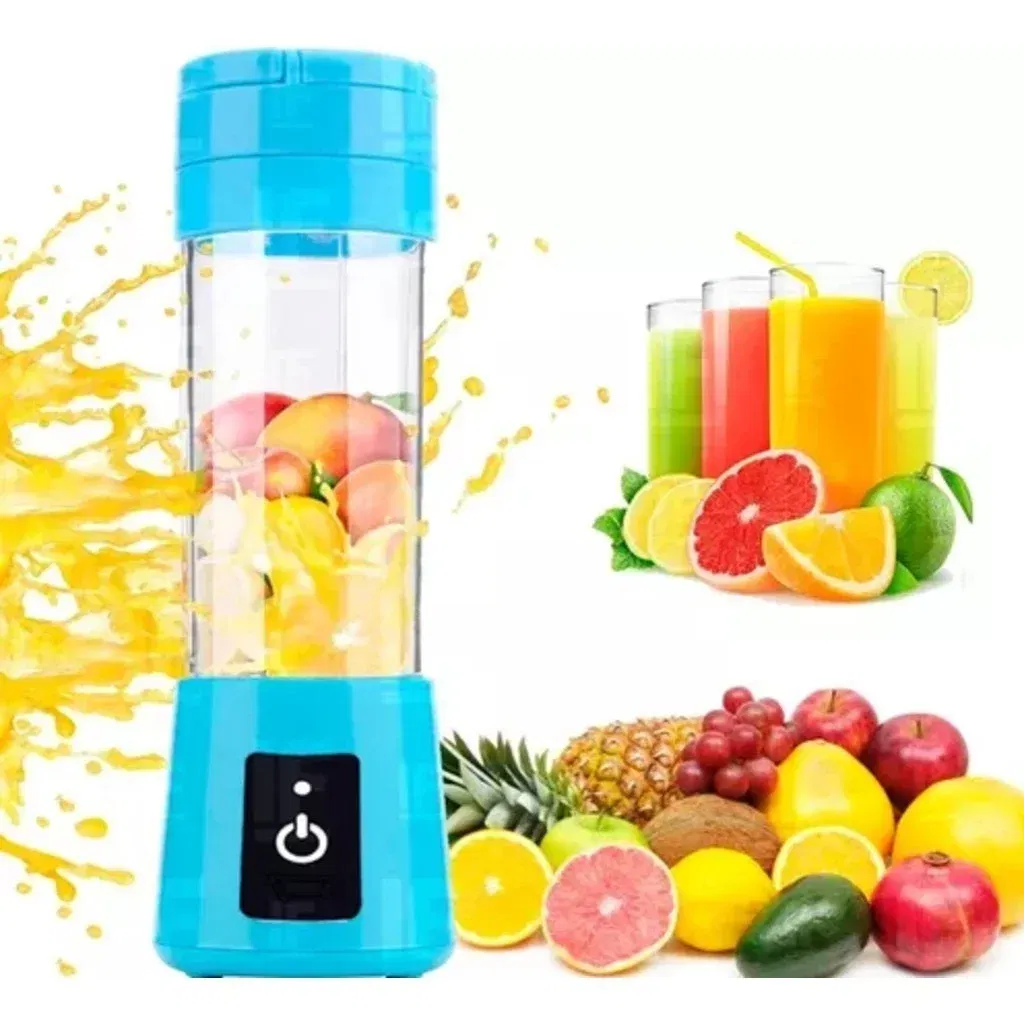 Color: green - Portable Mini Blender for Shakes and Smoothies Rechargeable USB 380ML Traveling Fruit Juicer Cup Hand Fruit Blender Juicing Cup