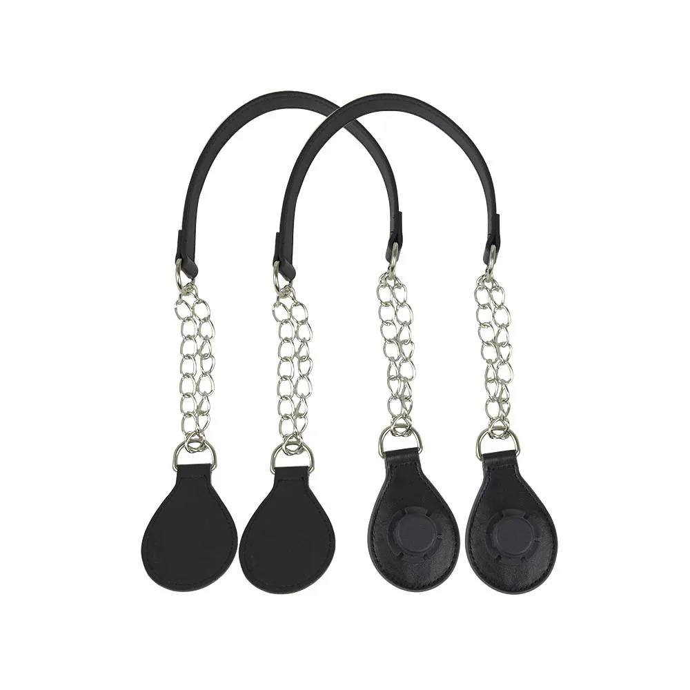 Color: dark green, Ships From: CHINA - TANQU 1 Pair Long leather PU chain Handle with Tear Drop End Double Metal Chain for O Bag for EVA Obag Women Bag
