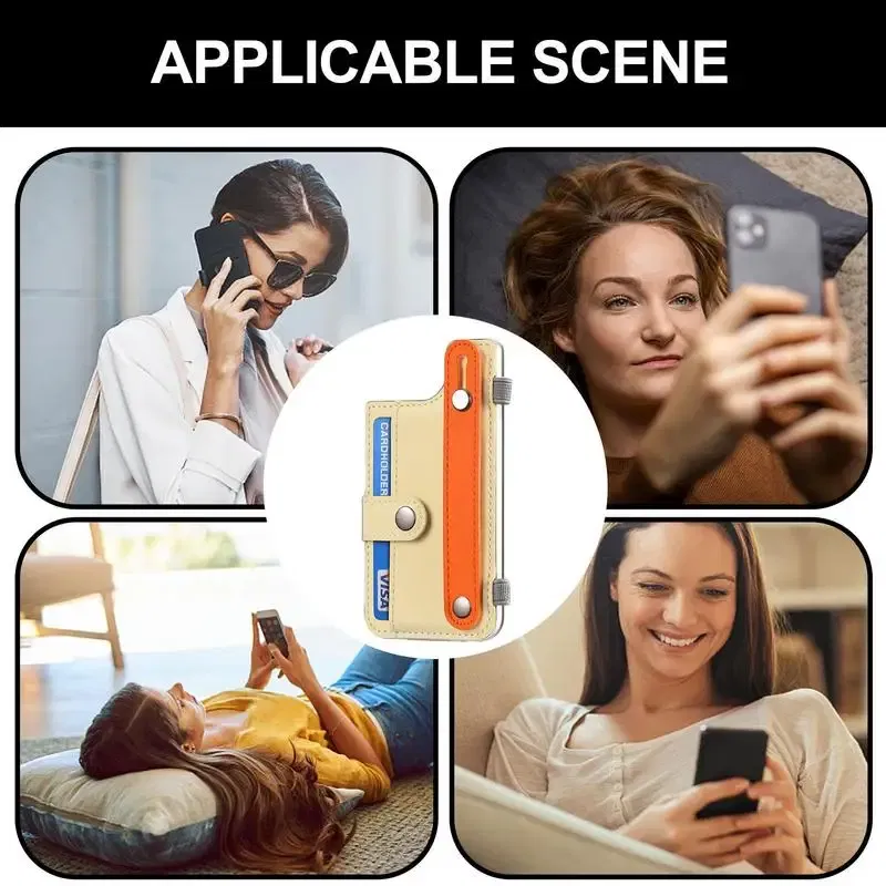 Color: green, Ships From: CHINA - Card Holder For Back Of Phone Universal Card Holder For Phone Case Multifunctional Phone Wallet Attachment With Pen Clip For All