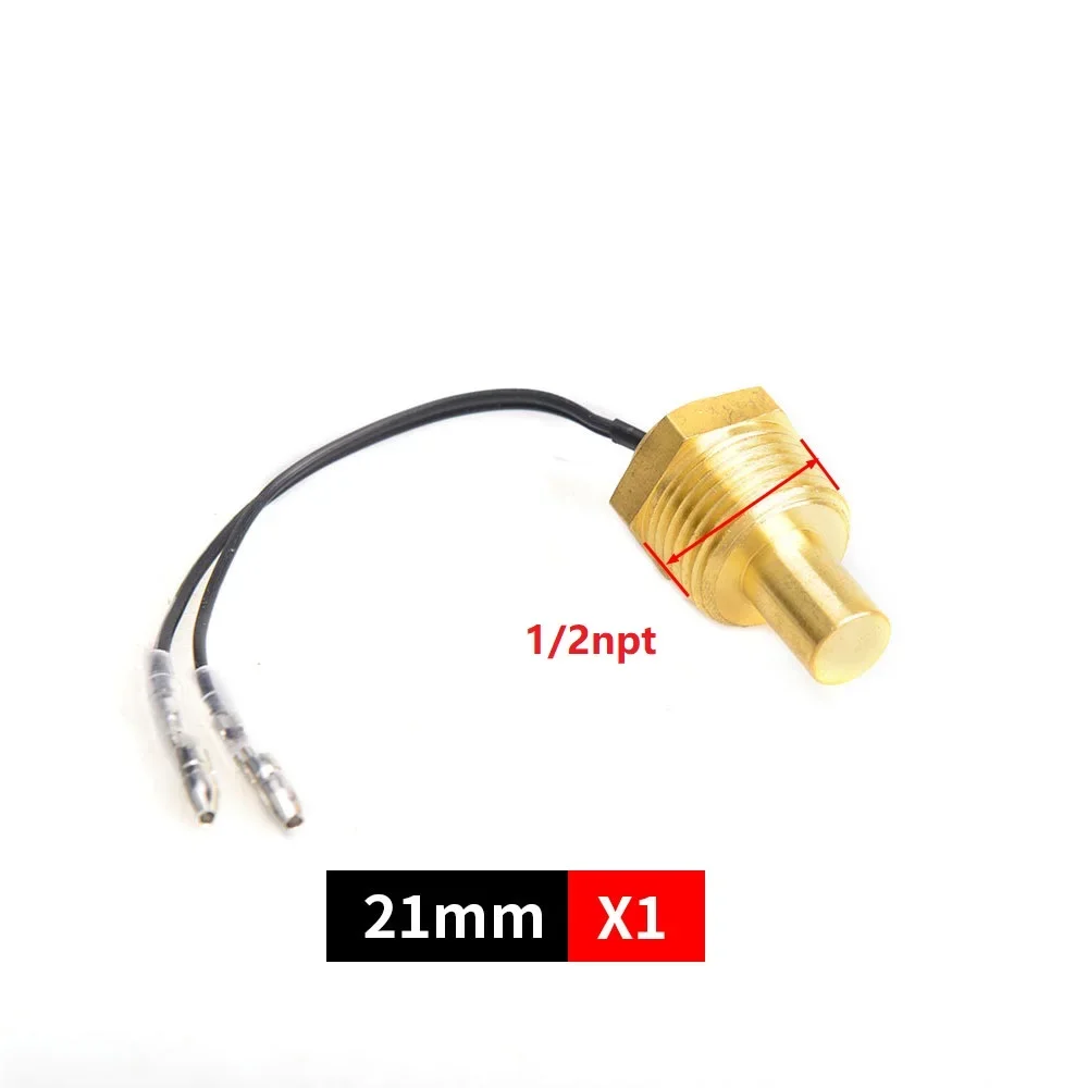 Color: Yellow - 12V/24V Universal Water Temperature Sensor For Water Temperature Gauge 10MM 14MM 16MM 17MM 21MM 1/8 3/8 1/2