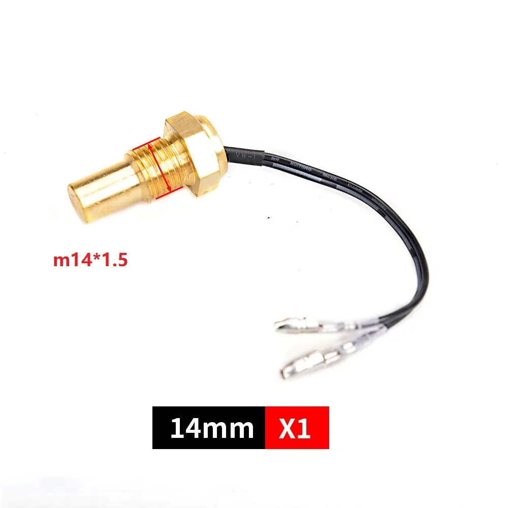Color: Yellow - 12V/24V Universal Water Temperature Sensor For Water Temperature Gauge 10MM 14MM 16MM 17MM 21MM 1/8 3/8 1/2