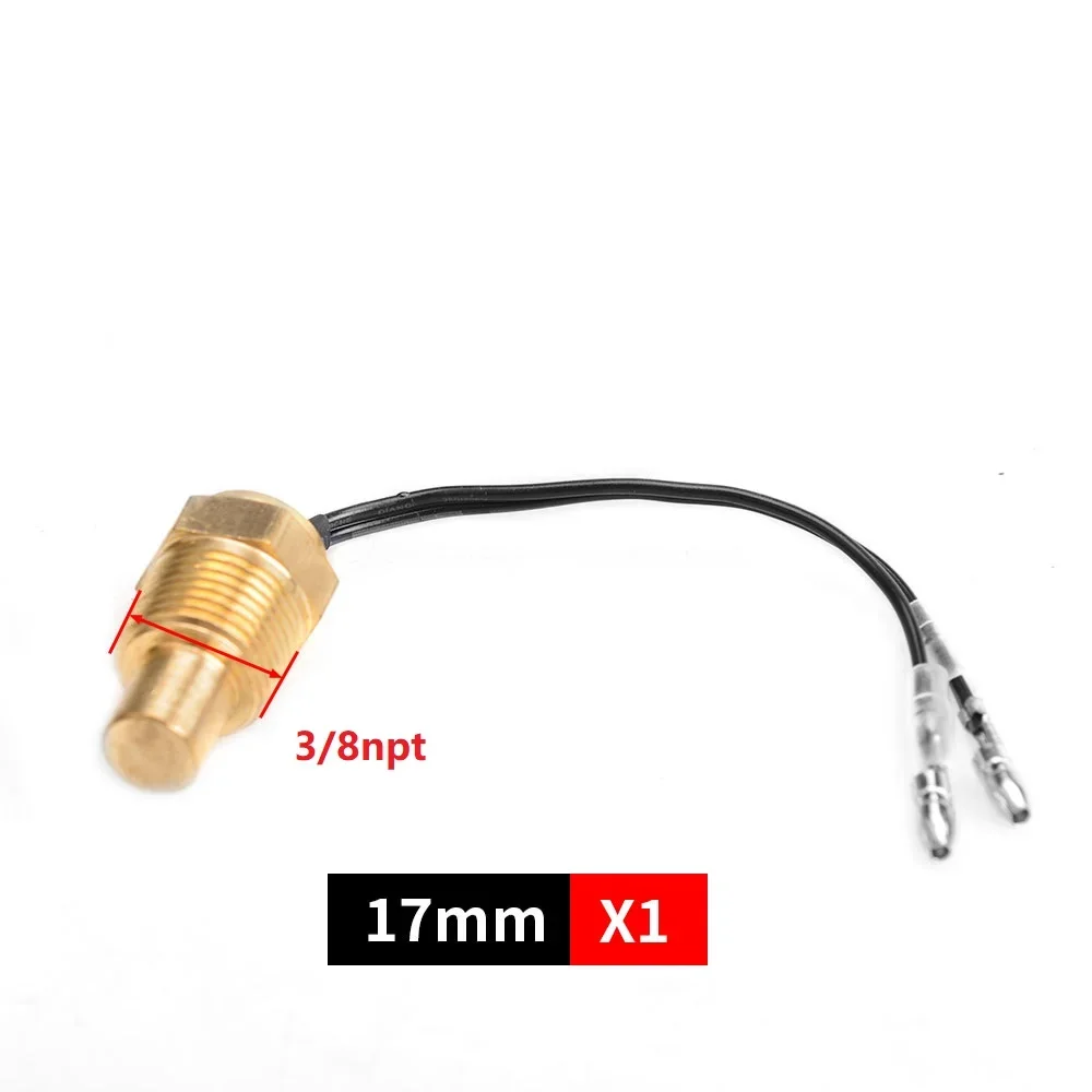Color: Yellow - 12V/24V Universal Water Temperature Sensor For Water Temperature Gauge 10MM 14MM 16MM 17MM 21MM 1/8 3/8 1/2