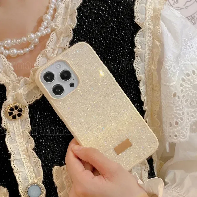 Color: Dark Blue, Material: CANVAS - Luxury Glitter Designed Shell For iPhone 16 15 Pro Max 14 13 12 Luxurious Bling Sparkling Rhinestone Diamond Jewels Cover Case