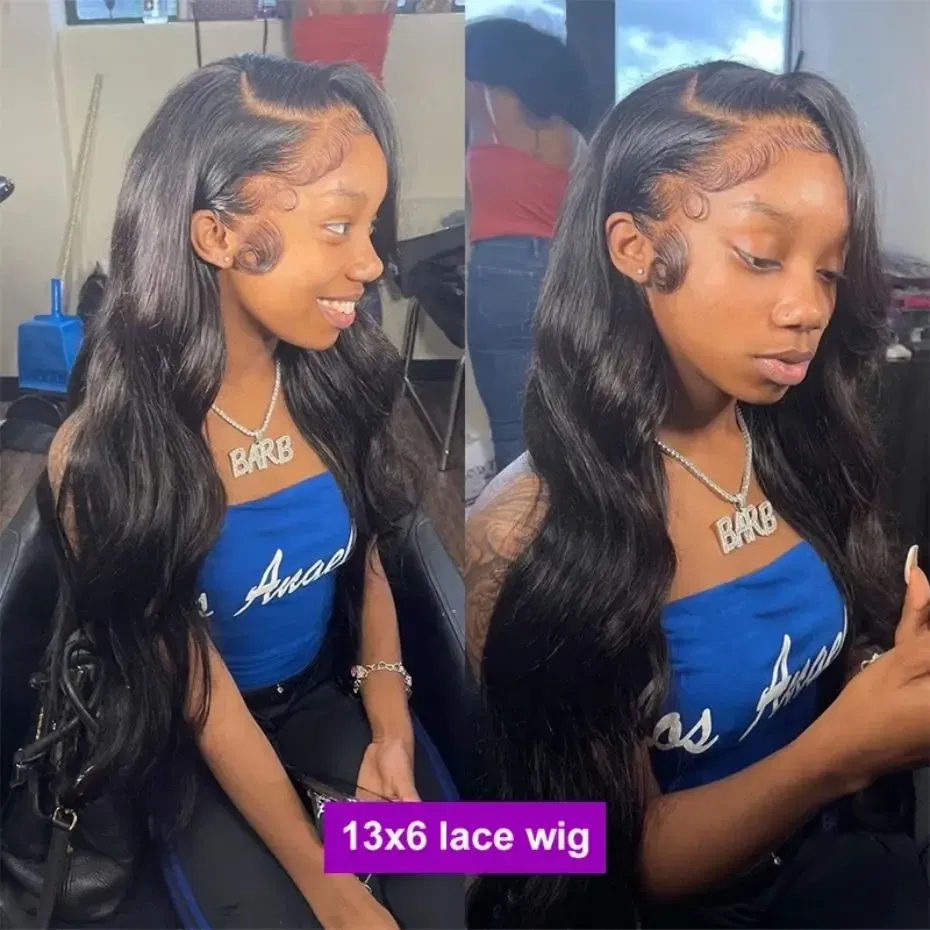 Color: #1B, Ships From: CHINA, Stretched Length: 24inches, Density: 150% - Body Wave 4x4 Glueless HD Lace Closure Wigs For Women 13x4 13x6 Human Hair Wig Brazilian Transparent Lace Front Wig Pre Plucked