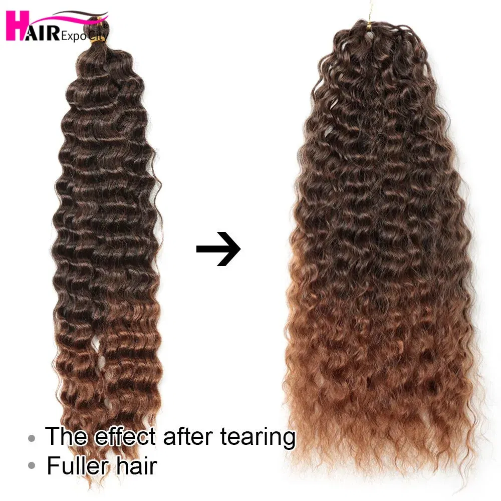 Color: #613, Ships From: CN, Stretched Length: 22inches, Bulk Buy: 1Pcs/Lot - 22-28 Inch Freetress Deep Twist Crochet Hair Natural Synthetic Braids Hair Ombre Crochet Braiding Hair Extensions Hair Expo City