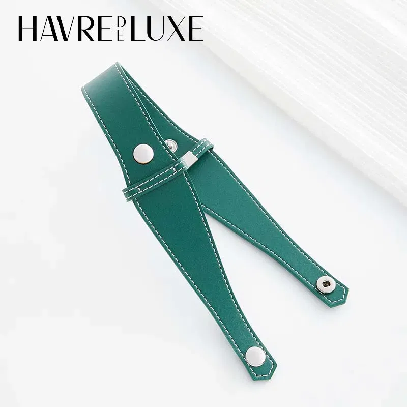 Color: black - Bag extended shoulder strap for Goyard Bowling 25 toiletries bag handle shoulder replacement strap bag modification accessories