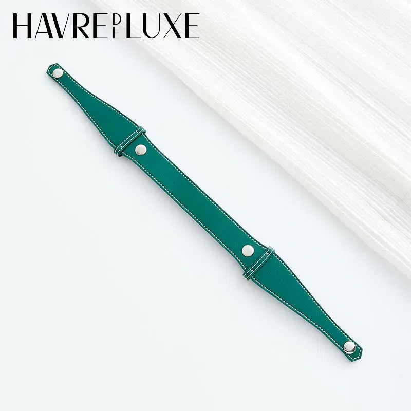 Color: black - Bag extended shoulder strap for Goyard Bowling 25 toiletries bag handle shoulder replacement strap bag modification accessories