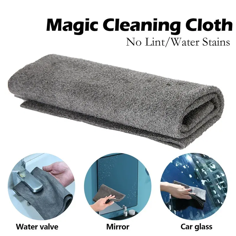 Color: Green, Specification: 20pcs, Ships From: CHINA - New Thickened Magic Cleaning Cloth Microfiber Glass Clean Towel Reusable Washable Lint-free Cleaning Rags for Kitchen Glass Car