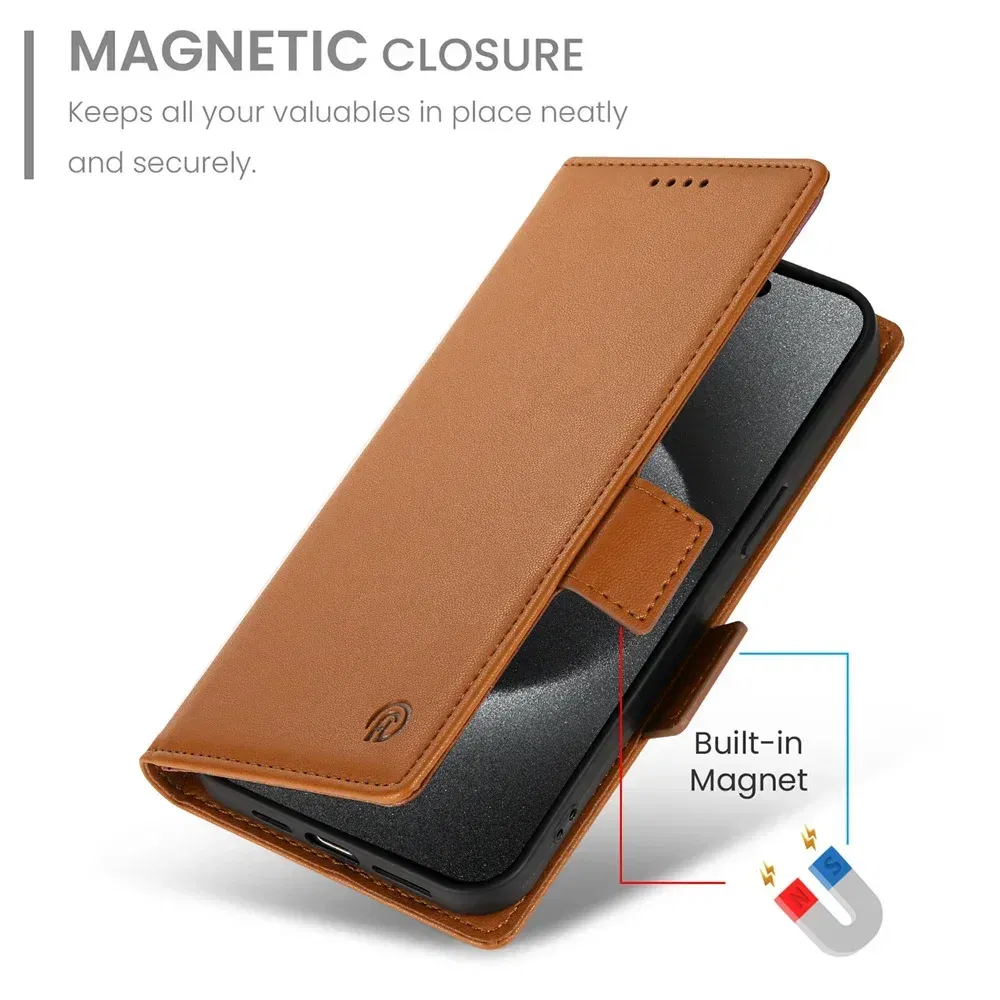 Color: SKY BLUE, Material: Plastic - PU Leather Flip Phone Case For iPhone 16 15 Pro Max 16E 14 13 1211 XS Max XR X 8 7 Plus SE KickStand Cards Solt Wallet Cover