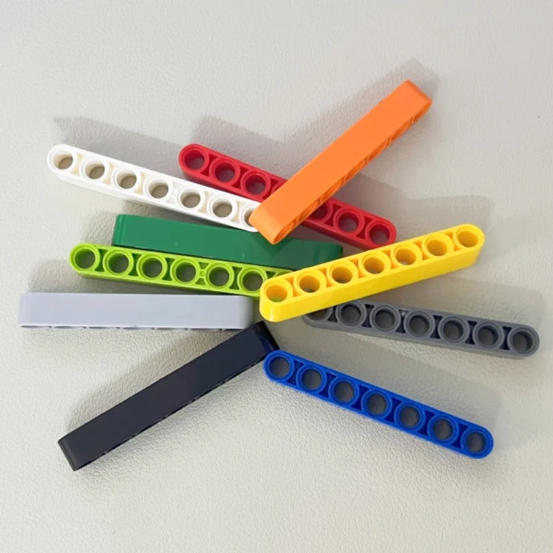 Color: NAVY - 32524 Liftarm Thick 1 x 7 Bricks Toys For MOC Buildings Blocks Gifts Accessories Combination Mechanical