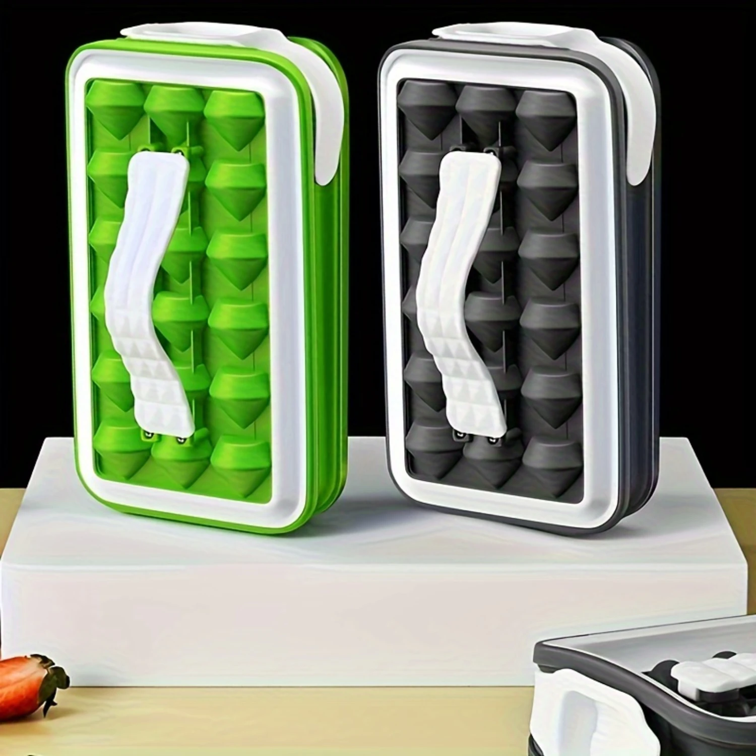 Color: black, Ships From: CHINA - Kitchen Silicone Ice Tray, Easy Release Sphere ice mold Ice tray silicone small Popsicle molds Ice cream bowl Silicon mold Mold