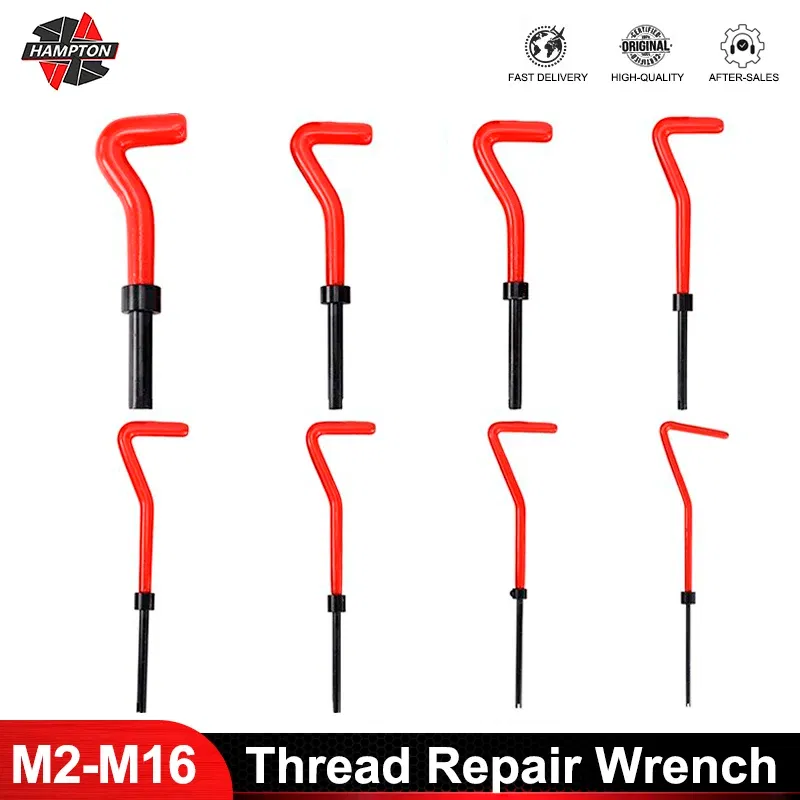 Thread Diameter: 5mm, Ships From: CN - HAMPTON M2-M16 Screw Thread Inserts For Restoring Damaged Threads Repair Tools