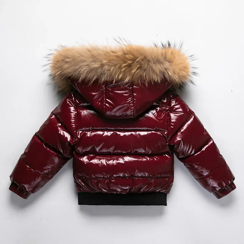 Color: black, Kid Size: 5 - UNITIM 1-6 Years New Winter Toddler Boys Snowsuit Hooded Warm Collar Boys Winter Thicken Coat Outerwear Kids Boys 90% Duck Down