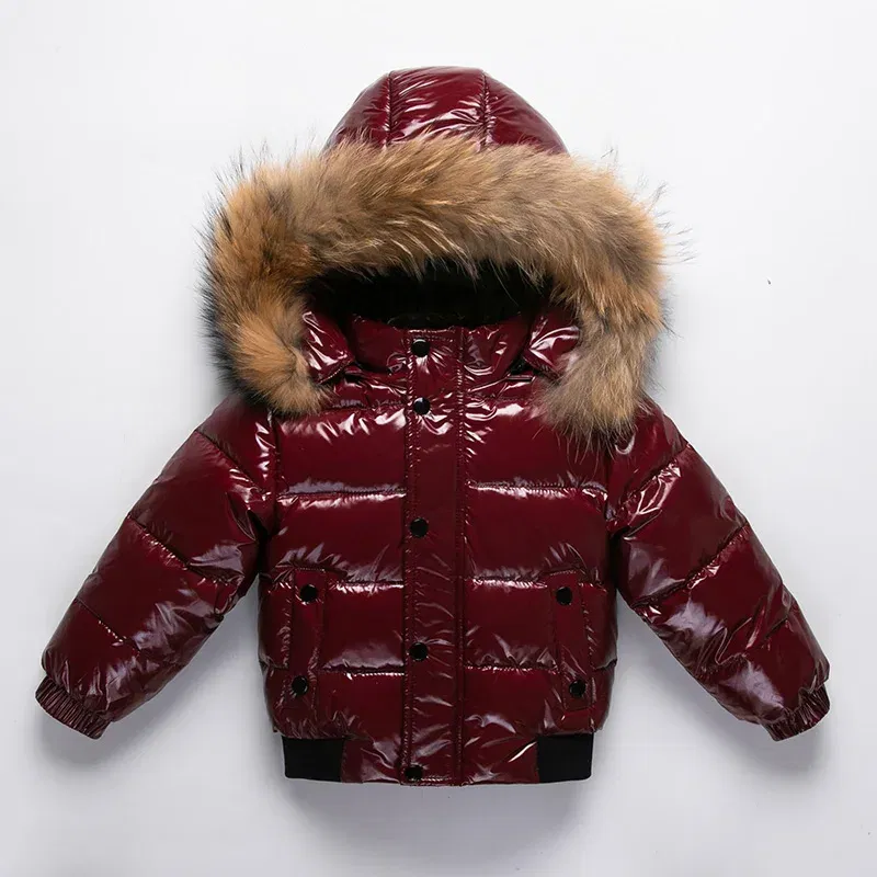 Color: black, Kid Size: 5 - UNITIM 1-6 Years New Winter Toddler Boys Snowsuit Hooded Warm Collar Boys Winter Thicken Coat Outerwear Kids Boys 90% Duck Down