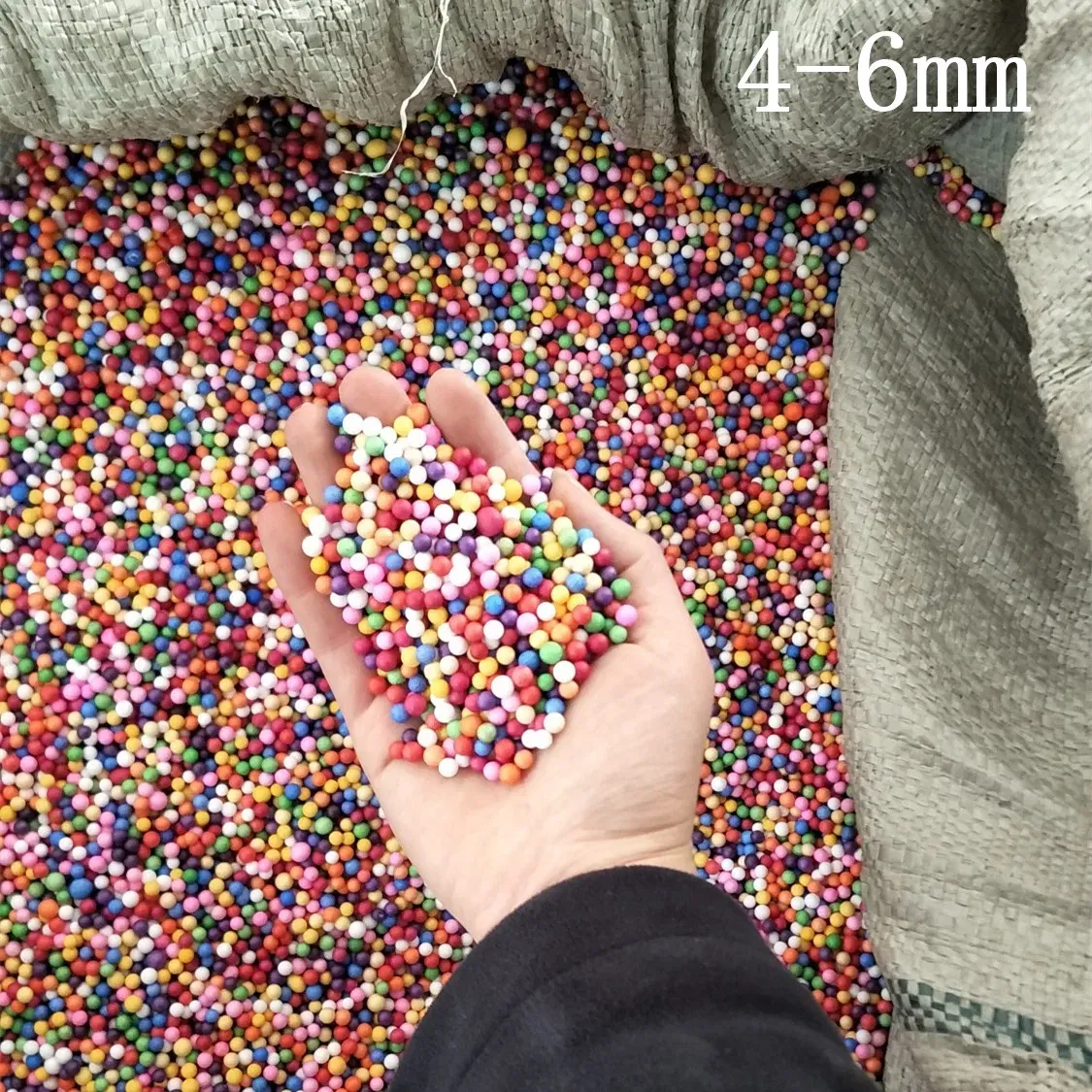 Color: multi, Ball Diameter: 1.5cm - 4-6mm 15g Polystyrene Styrofoam Plastic Foam Coffee Brown Chocolate Mini Beads Balls DIY craft Filler Assorted Colours
