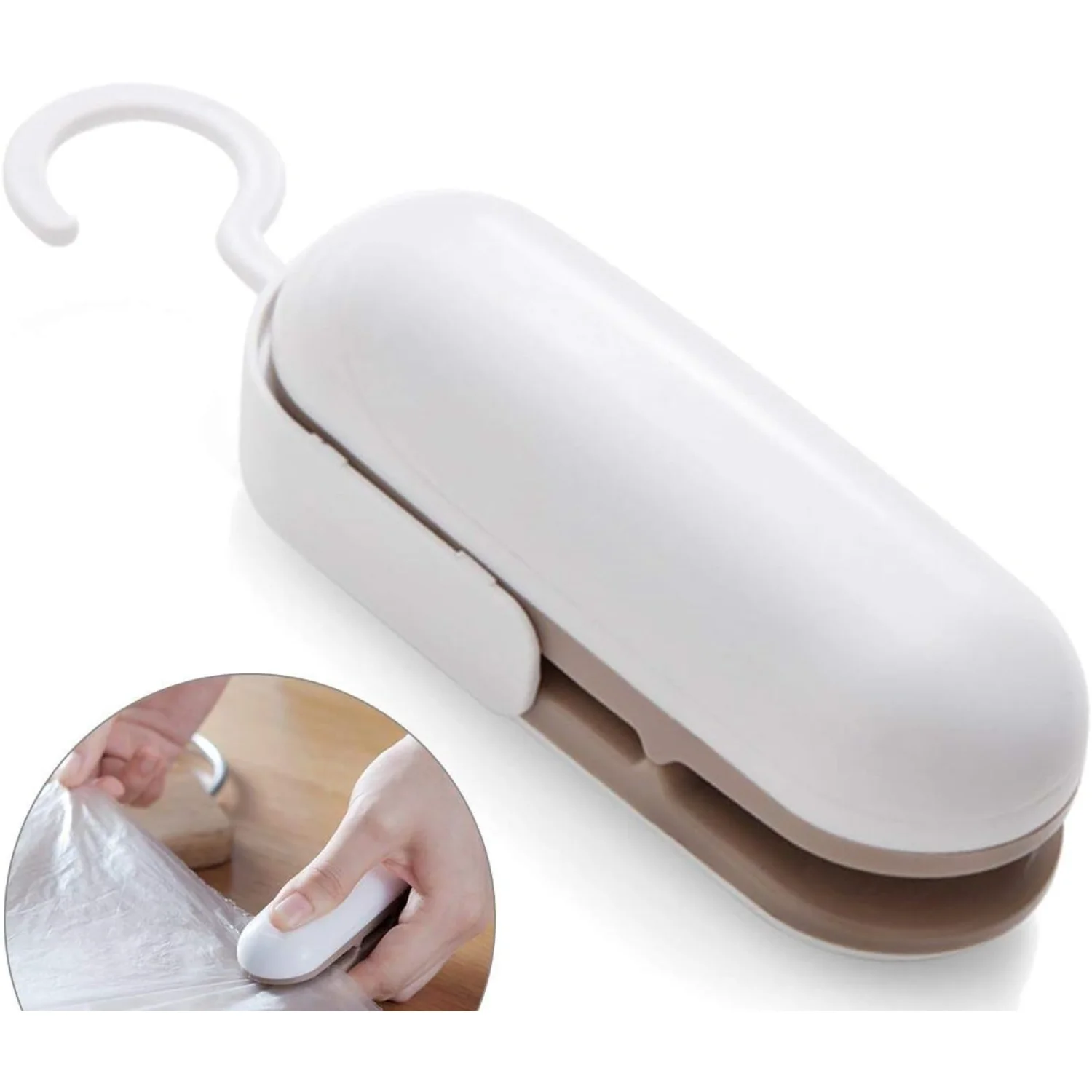 Color: Brown, Ships From: CHINA - Portable Heat Vacuum Mini Bag  And  For Plastic Bags