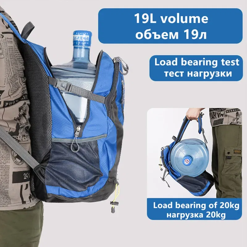 Color: PURPLE - 2024 New Outdoor Backpack Hiking Sports Mountaineering Bag Riding Backpack 40L Waterproof Backpack Leisure Travel Bag
