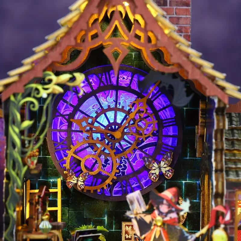 DIY Magic Cottage Kit - 3D Wooden Puzzle with LED Lights