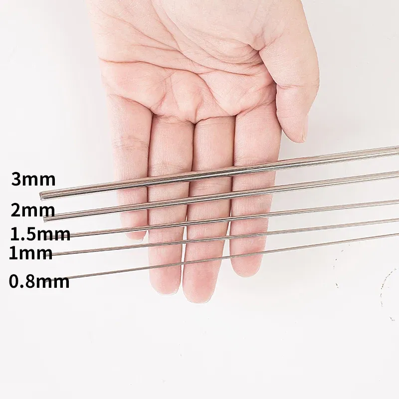Specification: M100, Ships From: CHINA - 500mm/20pcs Stainless Steel Spring Wire DIY Accessori Full Hard Wire Straight WireSpring Steel Wire