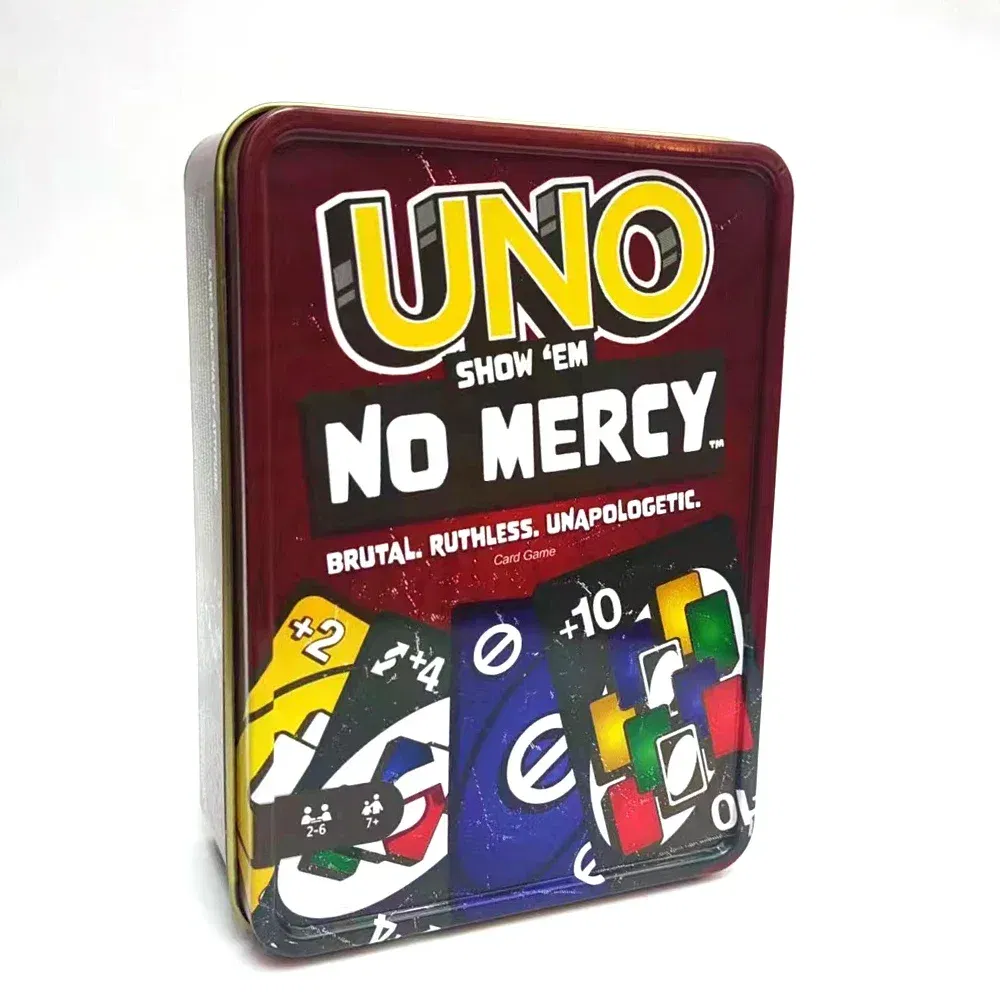 Color: light green - new UNO NO MERCY Matching Card Game Minecraft Dragon Ball Z Multiplayer Family Party Boardgame Funny Friends Entertainment Poker