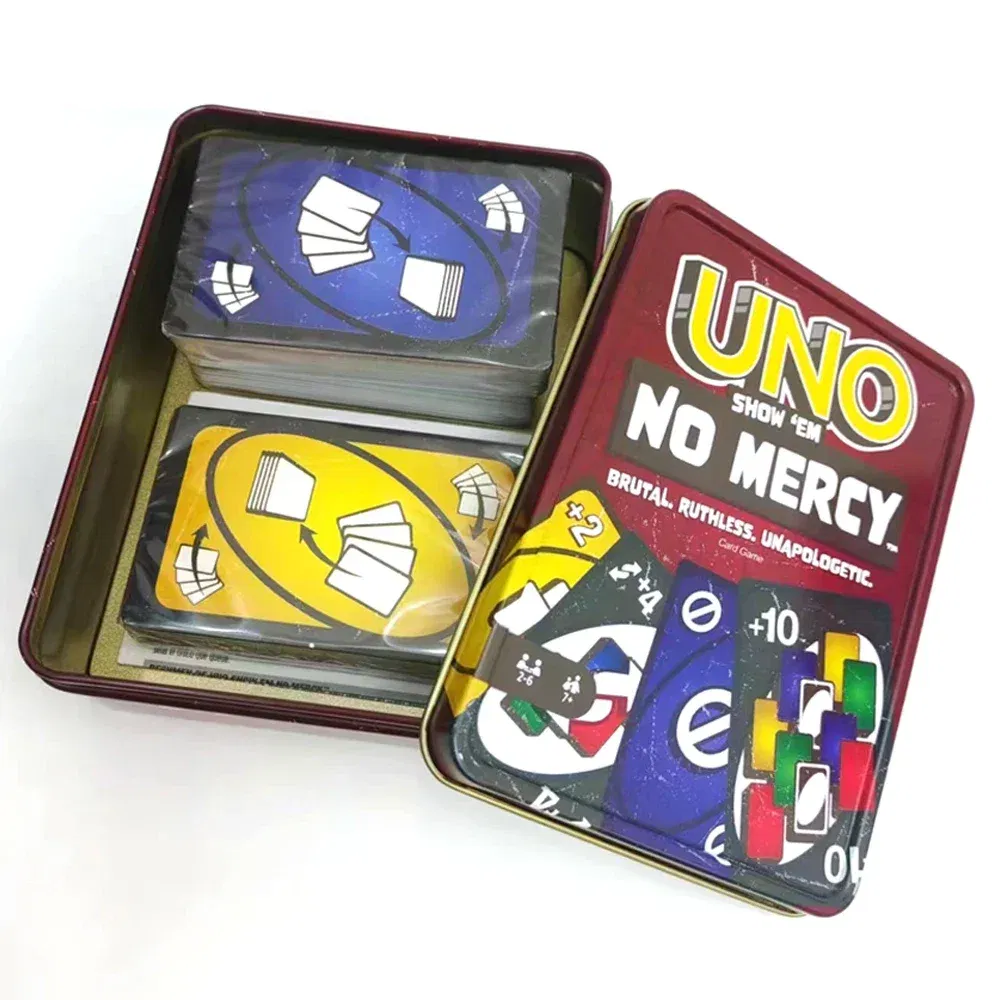 Color: light green - new UNO NO MERCY Matching Card Game Minecraft Dragon Ball Z Multiplayer Family Party Boardgame Funny Friends Entertainment Poker