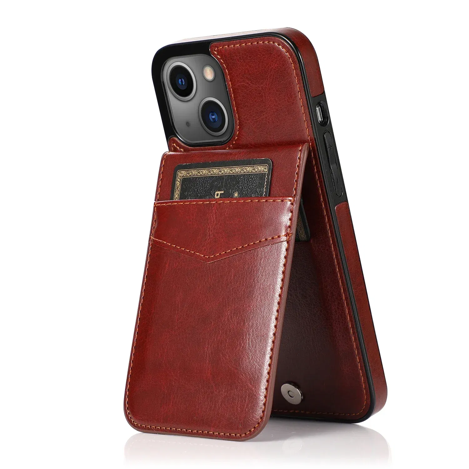 Color: Beige, Material: Denim - Faux Leather Wallet Kickstand Phone Case for IPhone 13 12 Mini 16E 16 15 14 11 Pro Max X XR XS 7 8 Plus Case with Credit Card