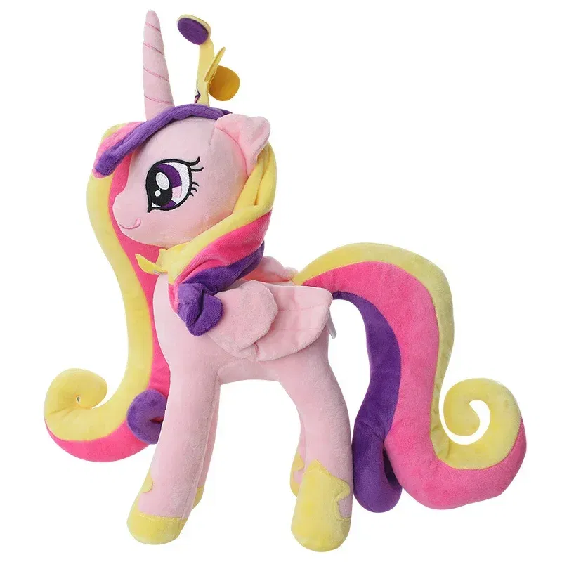Color: PURPLE - Genuine My Little Pony Plush Toy Universe Princess Moon Princess Nightmare Month Crane Machine Anime Plush Children Gift