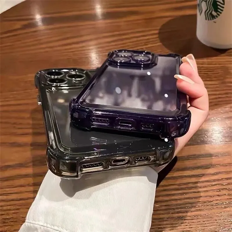 Material: Denim, Color: black - Vanuoxin Luxury Shockproof Case for iPhone 15 14 13 12 11 Pro Max with Electroplat Button Bumper Phone Back Cover Clear & Black