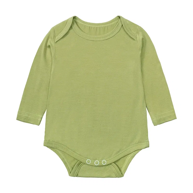 Color: Sandy Beige, Kid Size: 12M - 2025 Summer Newborn Boy Girl Romper Baby Bamboo Fiber Breathable Clothing Long Sleeve Toddler Jumpsuit Infant Bodysuit Pajamas