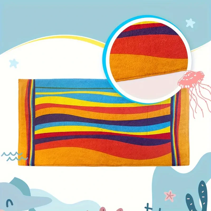Extra Large Luxurious Striped Beach Towel -