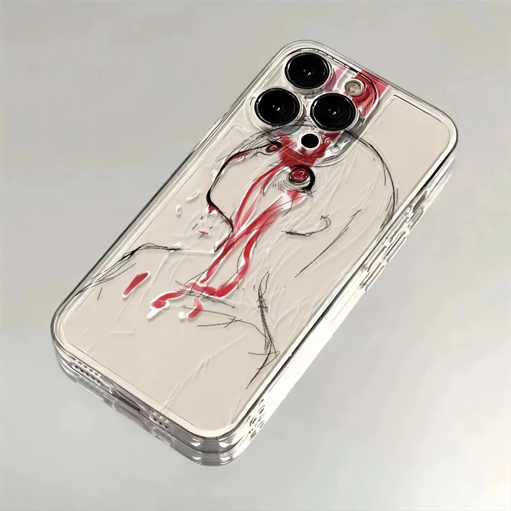 Color: Beige, Material: Aluminum - luxury bloodsacrifice Black Angel Death demon Phone Case For iPhone 15 14 13 12 11 Mini Pro Max XR XSMax 7 8 Plus SE Clear Cover