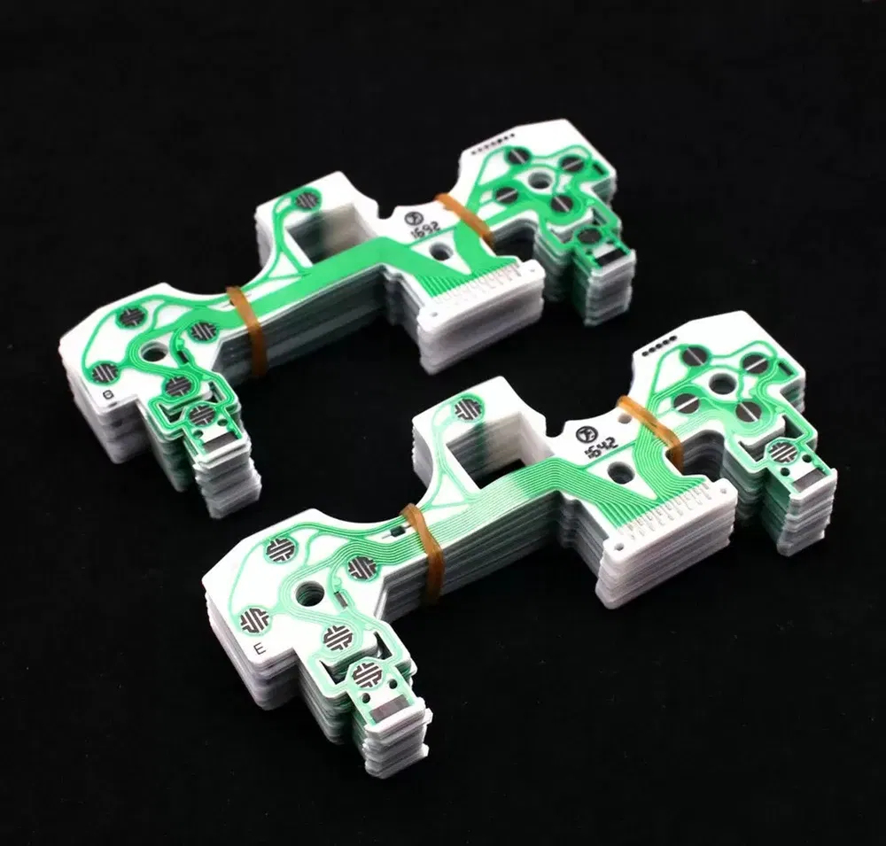 Color: Dark Blue - 10Pcs Set for Ps5 Ps4 Pro Slim Jdm 040 050 Ps3 Controller Conductive Film Keypad Flex Cable Replacement Circuit Board Pcb Ribbon