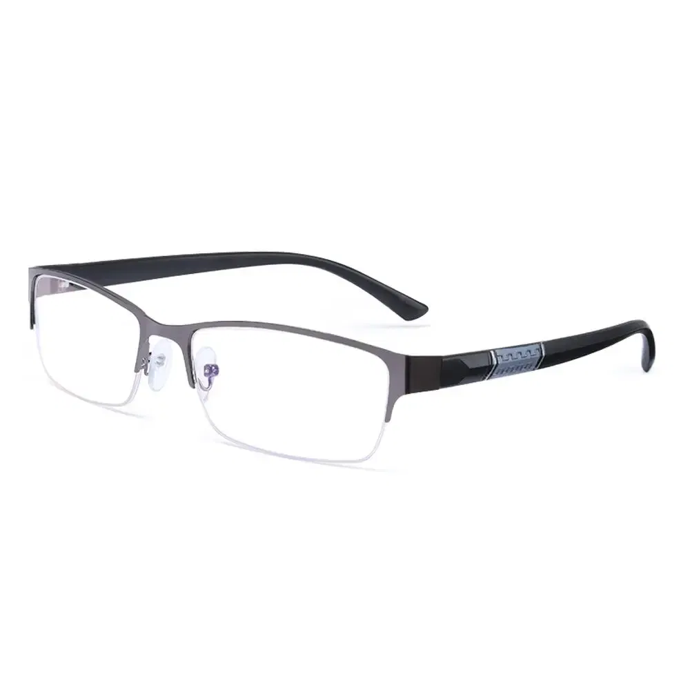 Frame Color: WHITE, Eye Prescription: +350 - Metal Anti-blue Light Reading Glasses Farsighted Eyeglasses Men Business Eyewear Diopter 0 +1.0 +1.5 +2.0 +2.5 +3.0 +3.5 +4.0