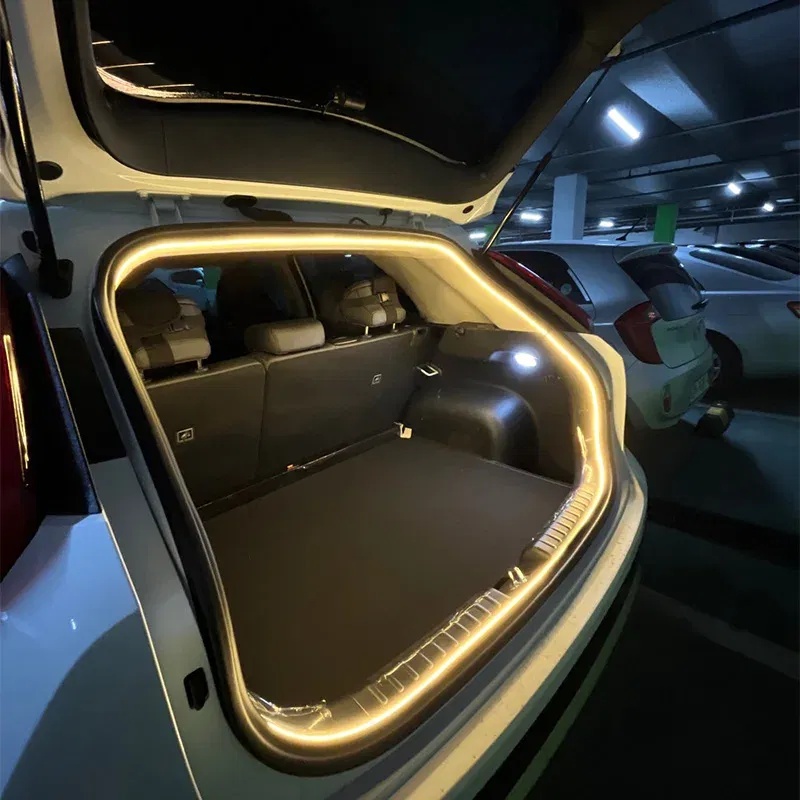 Emitting Color: 6000K Cold White - BLALION ?°??°• Frunk Brighten LED Strip Modified Ambient Light For Tesla Model 3 Y S 5M Waterproof Flexible Atmosphere Lamp 트? ??¬ ?•°?„?–?트