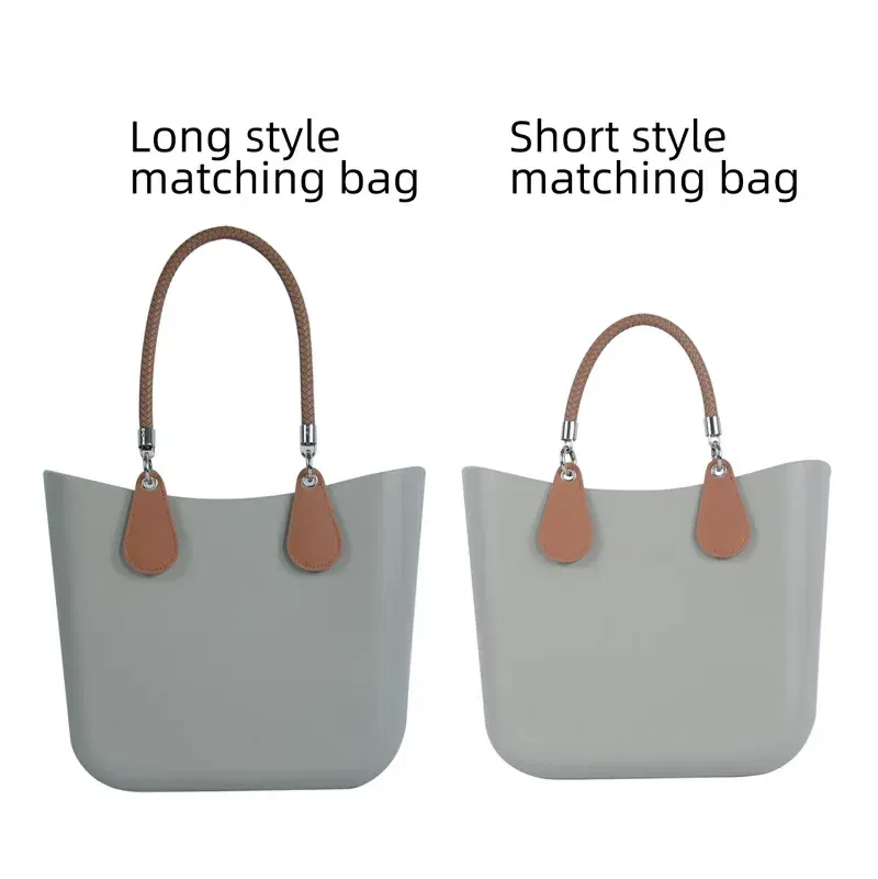 Color: Burgundy, Ships From: CHINA - 2025 Obag PU Woven braided leather Rope Handles strap belt for O Bag accessoires Tote Bag Women's Bag Accessories