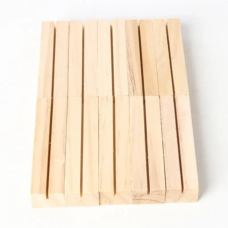 Color: WHITE - 10/12/20Pcs Wooden Photo Stand Business Card Holder Rectangle Card Clip Picture Holder Handmade Picture Frame for Home Office