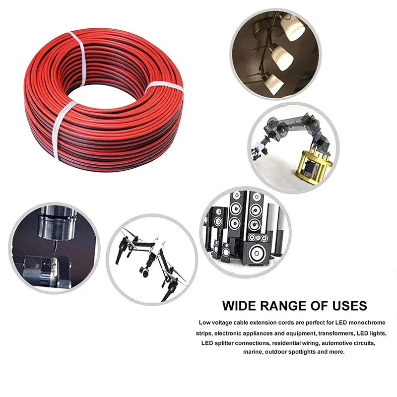 Color: WHITE, Specification: 12 AWG, Length: 6m - Super Soft 2 Pin Red and Black Silicone Cable 28awg 26awg 24 22 20 18 16 14 12awg 10awg 8awg High Temperature Tinned Copper Wire