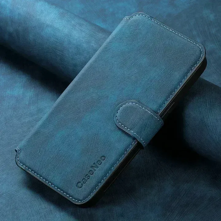 Color: Blue, Material: PU - For Motorola Edge 50 Neo 60 Fusion 5G Luxury Case Leather Wallet Card Capa Moto Edge 60 Pro Case Edge50 S50 60s Pro Magnet Cover