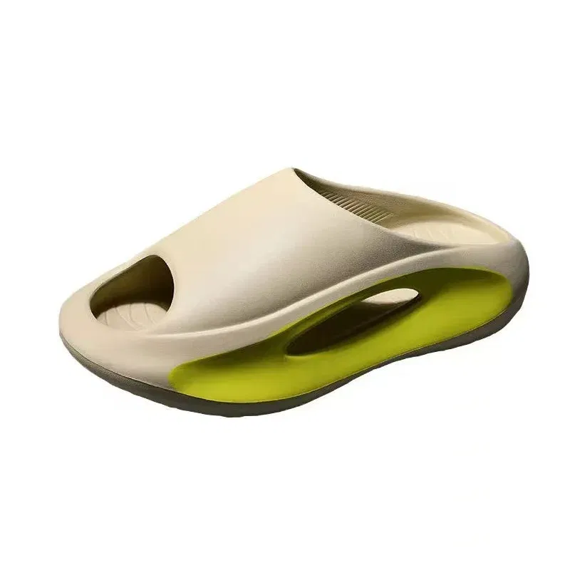 Color: Blue, Shoe Size: 42-43 - Summer Slippers Men Women EVA Soft Bottom Indoor Home Slides Sandals Light Beach Shoes Male Slippers Flip Flops Big Size 46 47