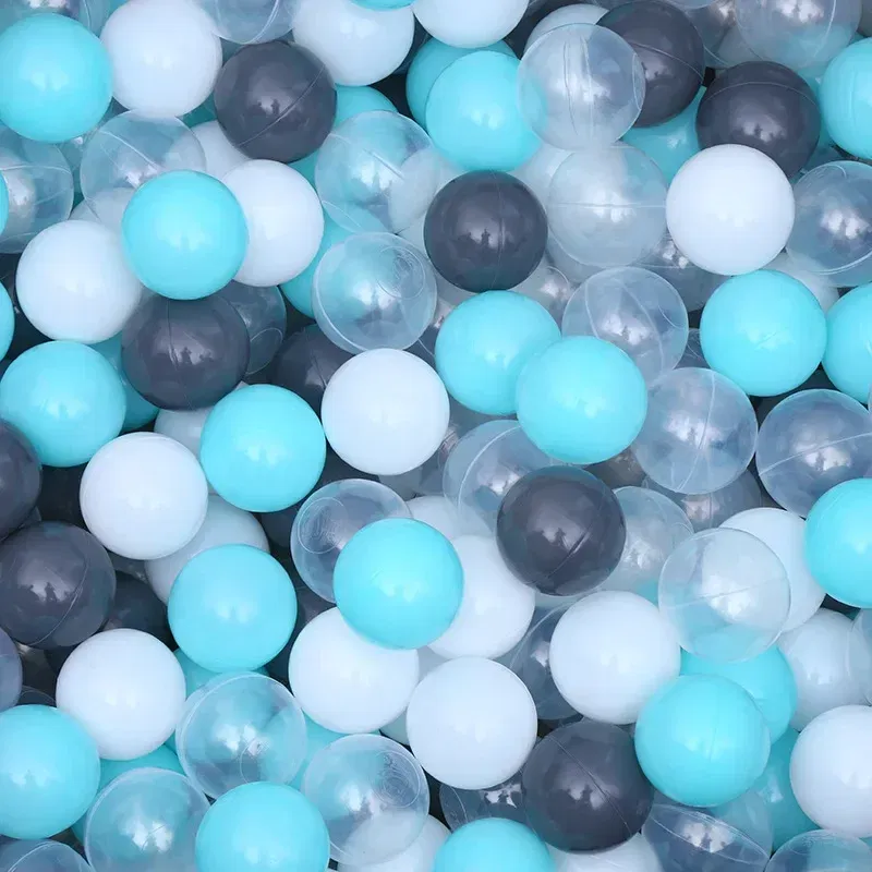 Color: PURPLE - 50pcs Colorful Love Star Plastic Ocean Ball Pits Eco-Friendly Funny Baby Kid Swim Pit Play Toy Water Pool Ocean Wave Balls Gifts