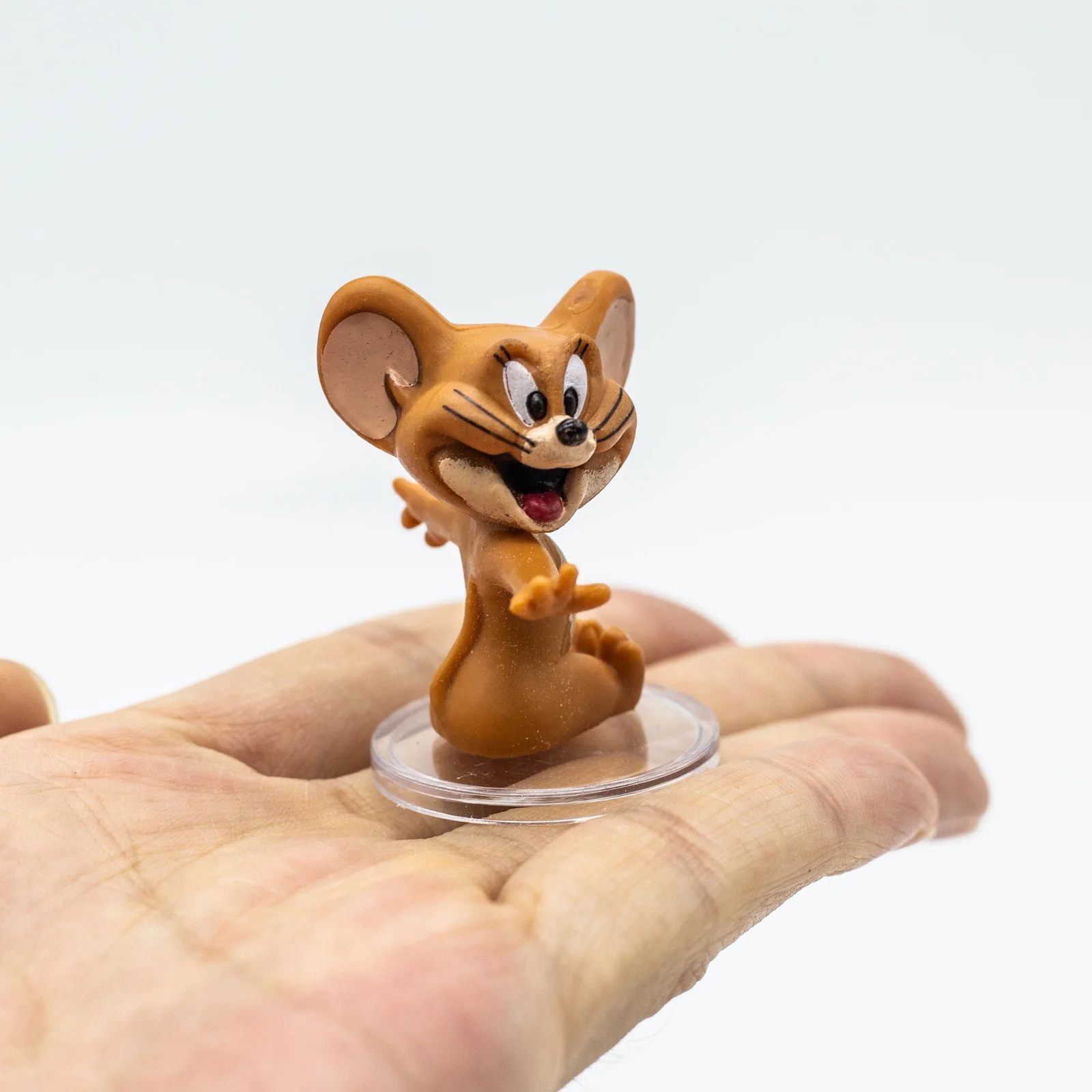 Color: SKY BLUE - Action Figure Anime Mini Doll Cute Spike Dog Toms Cat Jerry Mouse Funny Cartoon Figurine Table Ornaments Kids Birthday Gifts
