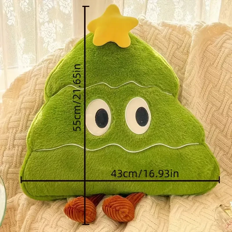 Cute Christmas Tree Pillow - Soft Plush