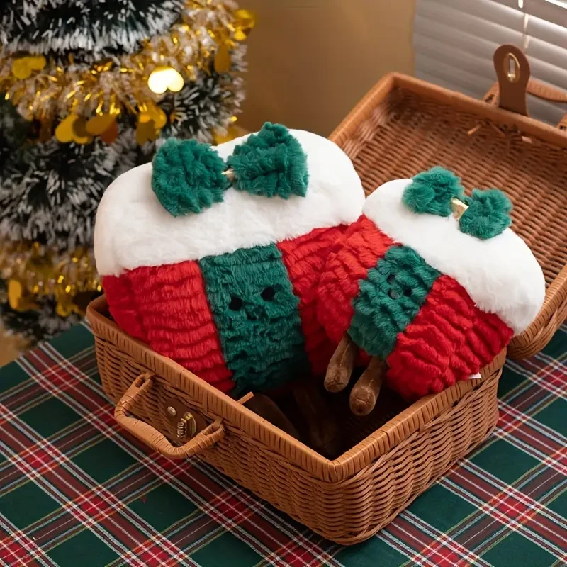 Gingerbread Christmas Tree Plush Throw Pillow